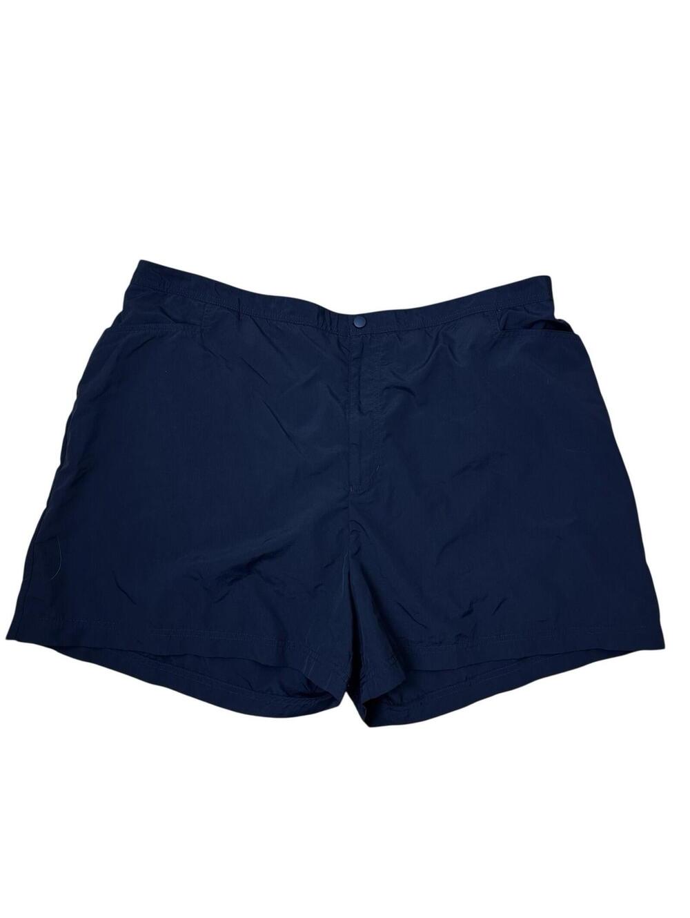 LANDS' END Swim Shorts w/ Panty Lined Navy 22W 2X Women's Solid Pockets S509